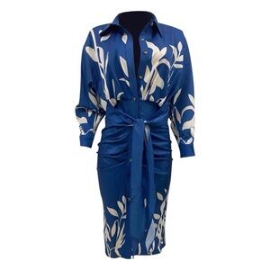 Amazon Blue and White Floral Kimono